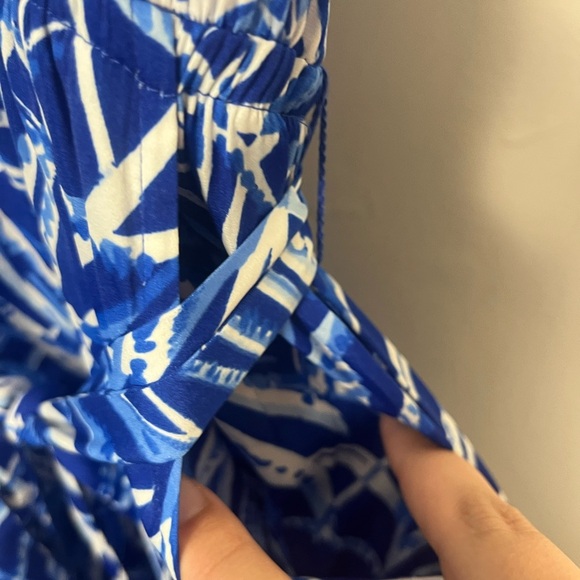 Lilly Pulitzer Dusk Jumpsuit Early Riser size medium blue racerback - Picture 5 of 10